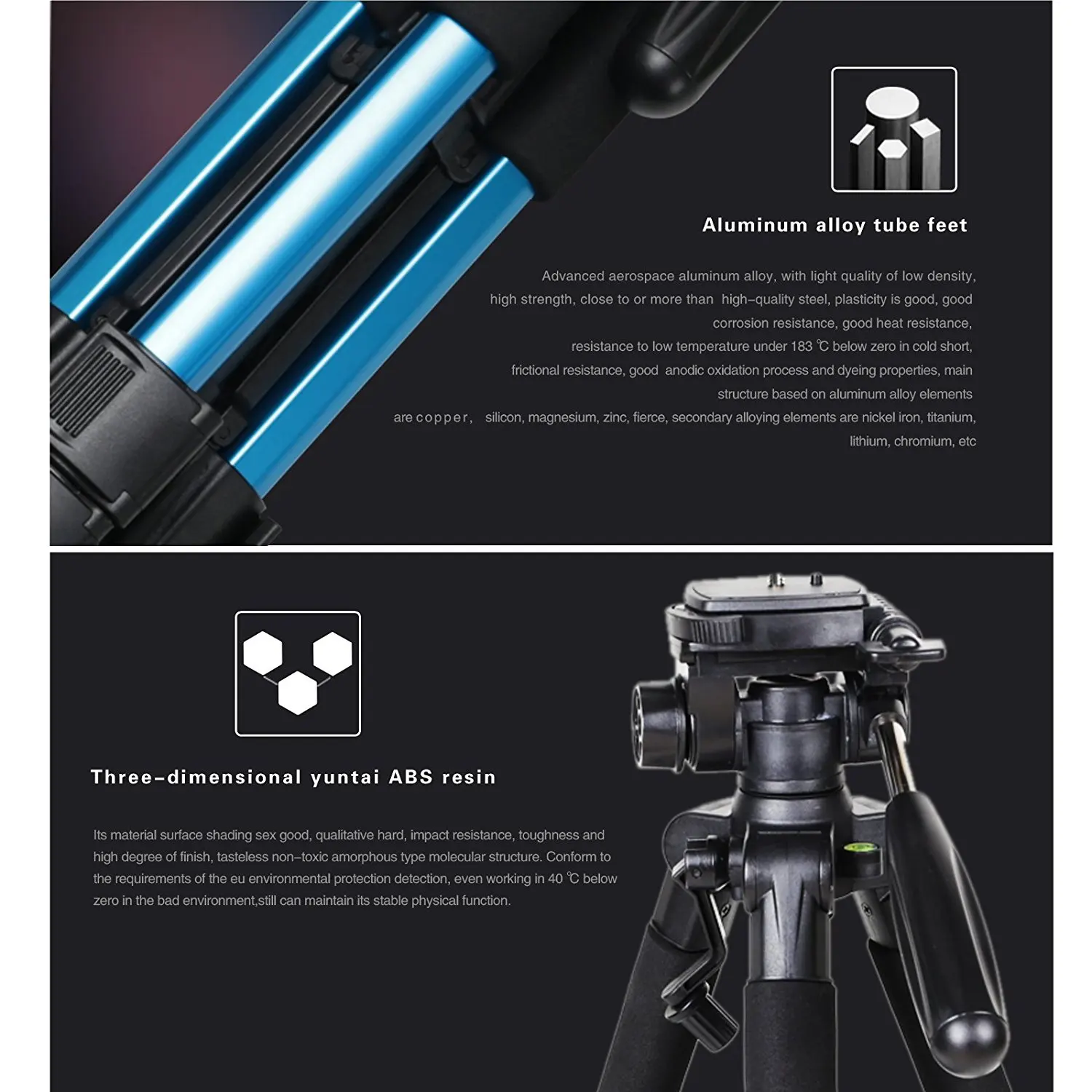 Zomei Q111 Высокое качество алюминий синий камера штатив Стенд цифровой DSLR свет Вес телескопическая