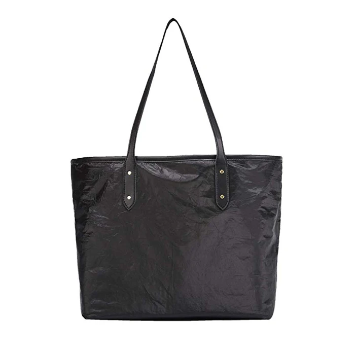 Top Sale Tyvek Bag Dupont Paper Tote Bag Women  Handbag Shopping Lady Shoulder Bag Tyvek Day packs with Leather Handle