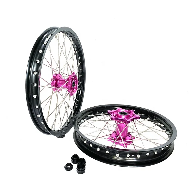 Top quality OEM 21 inch aluminum super motard spoke wheels