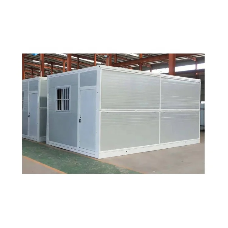 Low cost collapsible prefab foldable luxury container house 20ft folding container home