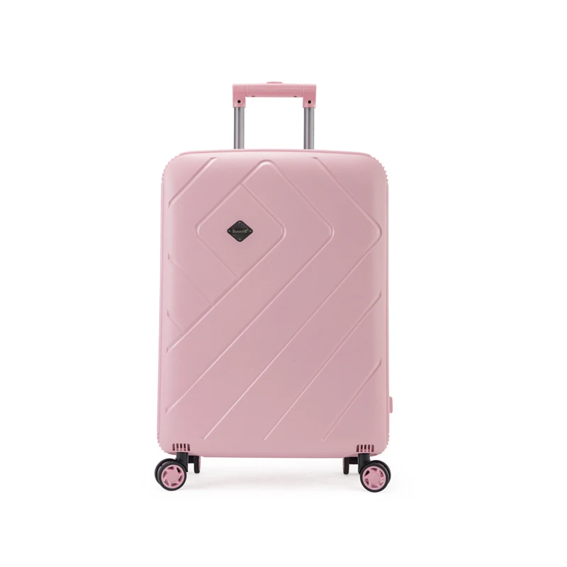 PP Custom Made Lightweight Carry On Pink Luggage Suitcases Trolley 4 PCS Travel Luggage Sets Rolling Luggage With Cosmetic Case