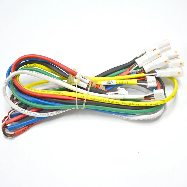 UL1569 AWG24 Wiring Harness Looms with XH-4P Connector Cable Assembly Custom 610mm Har Wire Assembly