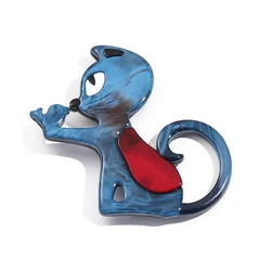 Factory Direct Sales Portrait Safety Pins Coat Badges Cute Clothing Accessories Enamel Flower Cartoon Animal Badges