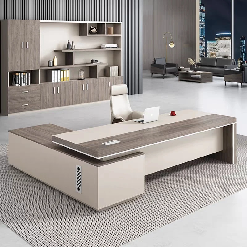 Modern office furniture latest luxury office table designs ceo executive desk manager L shaped office table