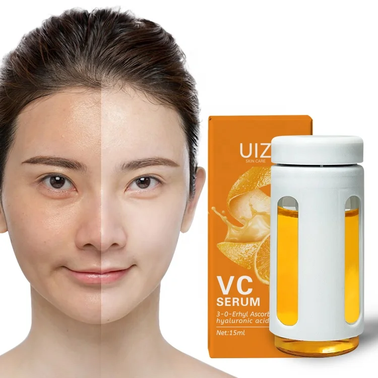 Organic Vc Face Serum Anti Spots Fruit Acid Acne Remove Anti Aging Hyaluronic Acid Facial Skin Care Vitamin C Serum Essence