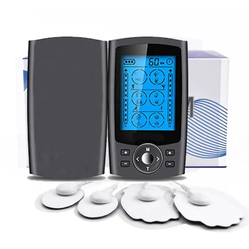 2 Channels digital tens ems muscle stimulator physical therapy equipments machine for back pain relief