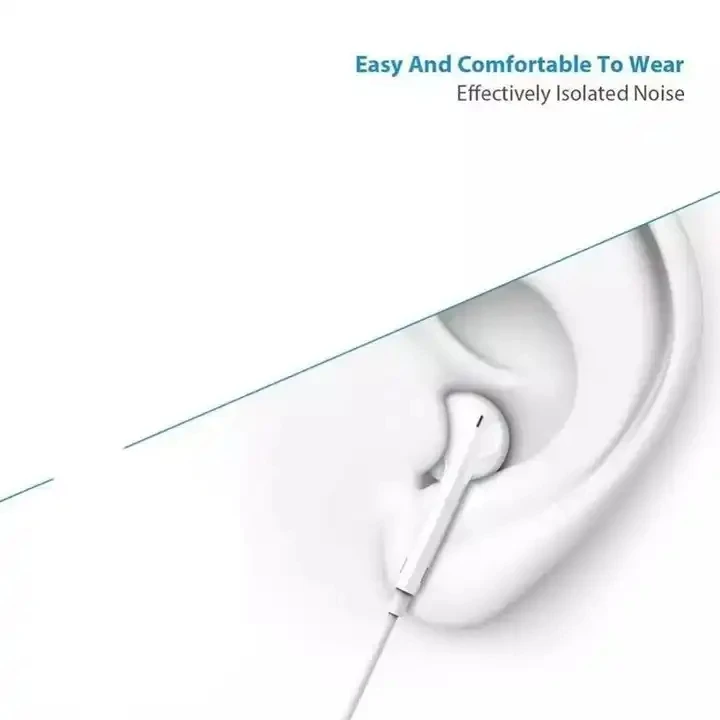 Hot Sell Factory Wholesale Original Quality 8pin Wired Earphones Headphone with Mic for iPhone 7/8/X/11/12