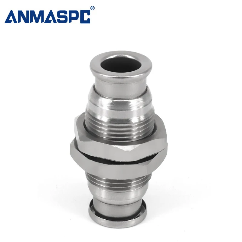 PM/PU/PV/PE/PY Quick Connect SMC Type Pneumatic Straight/Elbow Fittings Stainless Steel Push in Pipe Fitting