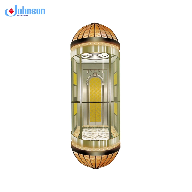Excellent quality transparent decoration elevator glass elevator cabin