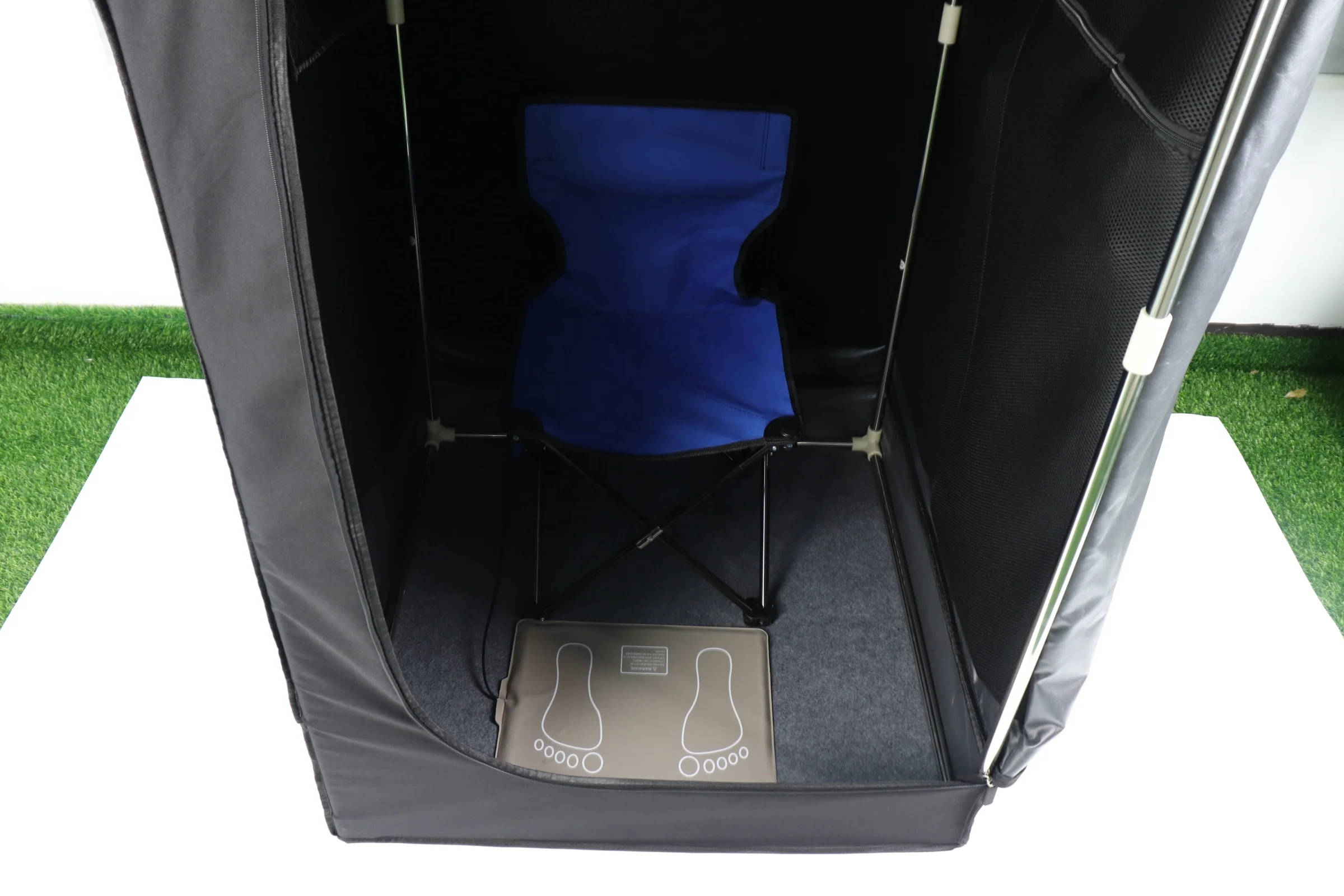 Newly designed indoor portable far-infrared sauna tent with foot sauna mat full-size dry sauna for sweat wicking