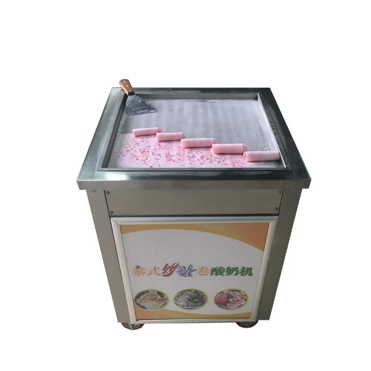 Cold Stone Marble Slab Top Fry Ice Cream Machine / Fried Ice Cream