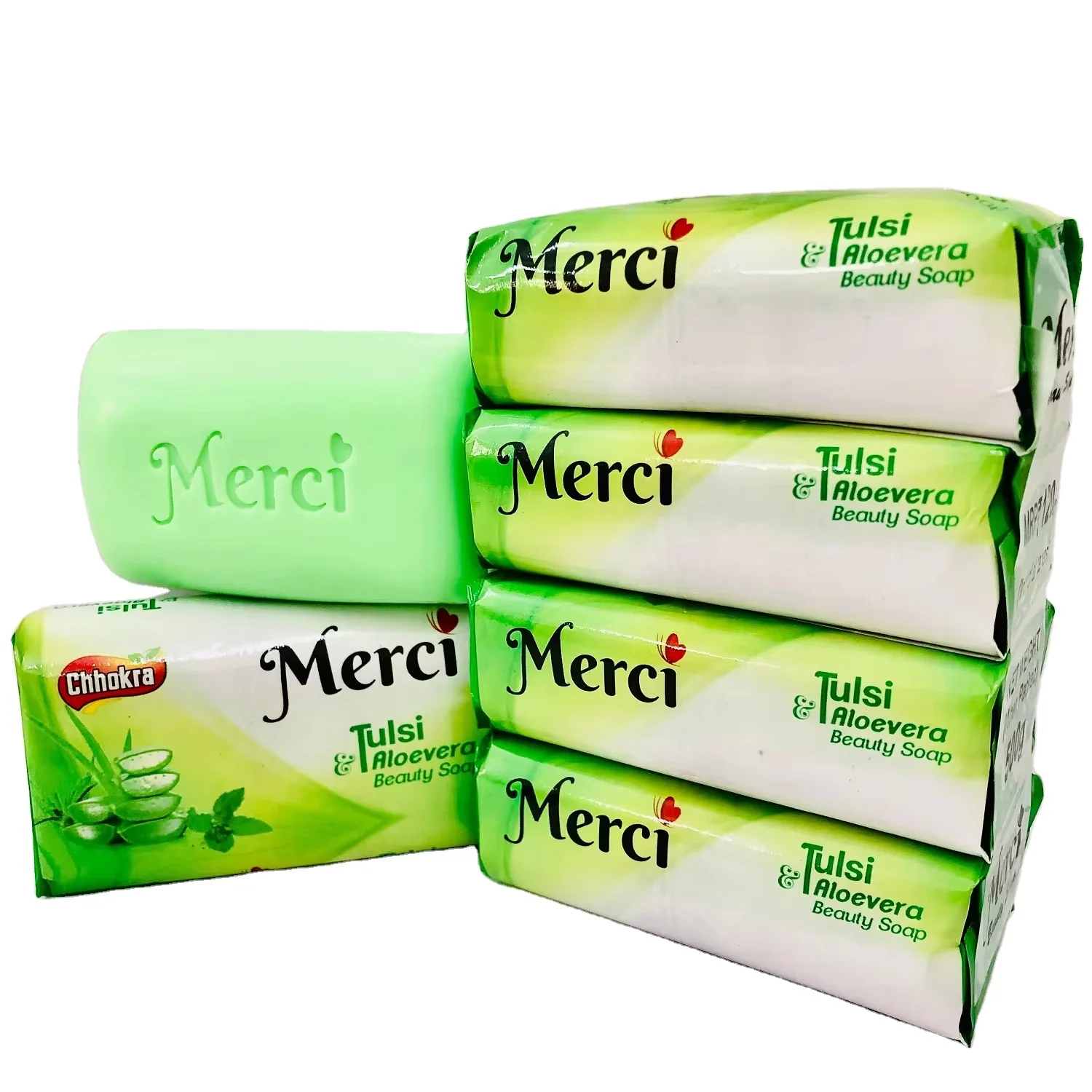 Merci Tulsi & Aloevera Chhokra Мыло для купания брусчатая основа увлажняющий отбеливающий банный бар ручной работы мытья рук