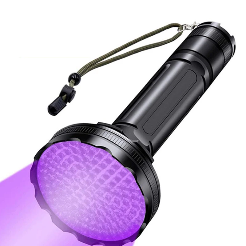 Новый горячий продавать алюминиевые 365nm 395nm уф палочка черный свет фонарик 128 Светодиодный