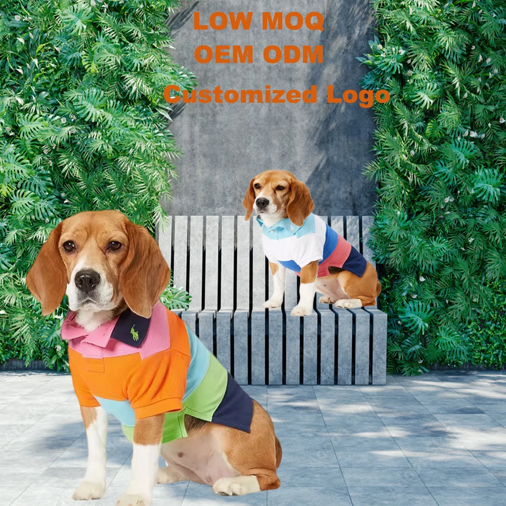 Striped Linen Wear Snoop Cotton Large Dogs Printed Polo Plain Dog Blank Custom Pet Clothes Dog T Shirts