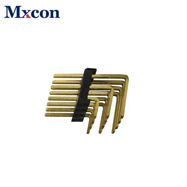 Сделано в Китае шаг 2,54 мм Тройной Ряд изгиб штыревой разъем