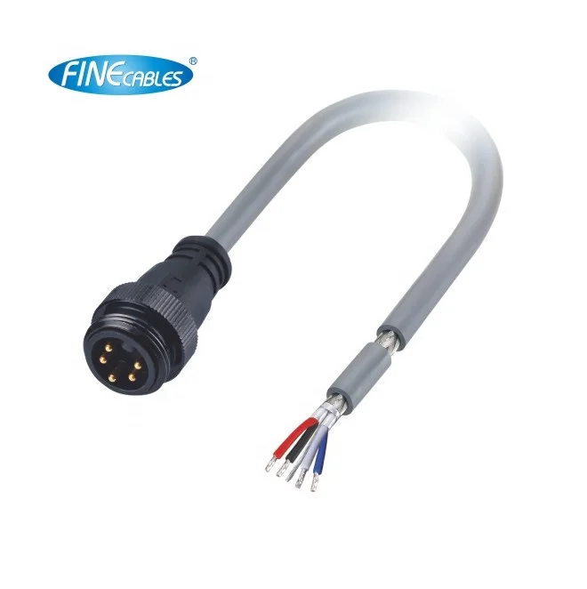 Finecables Devicenet Waterproof 7/8 Mini Change 5pin Cable Male Connector