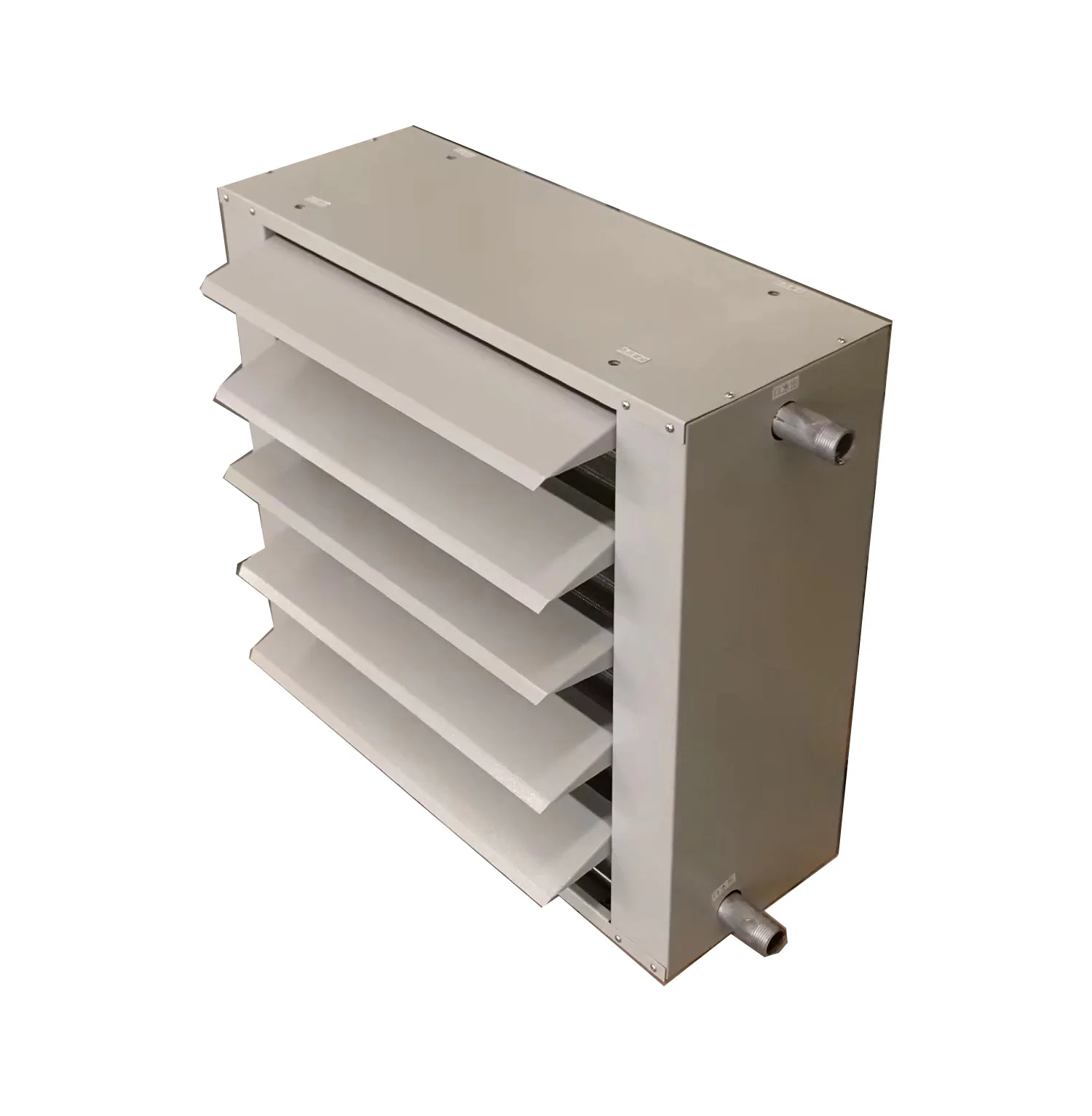 58KW 5900m3/h Industrial Horizontal Hot Water Unit Heaters  Fan Heater Air Heater for factory workshop, warehouse