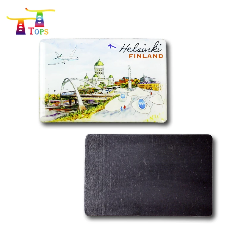 Wholesale Wholesale Tourist Souvenir Cheap 40*125mm Ireland 3d Custom Magnetic Sticker Home Decoration Round Dome Epoxy Fridge Magnet