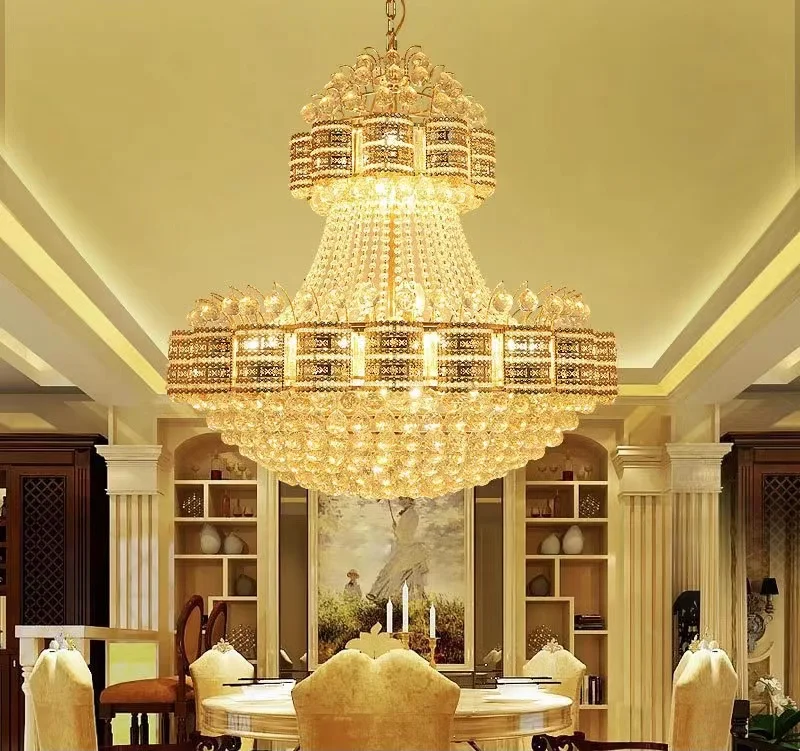 Modern Crystal Ceiling Light Hanging Lamps Fixtures Led Living Room Dinning Room Crystal Ball Lighting
