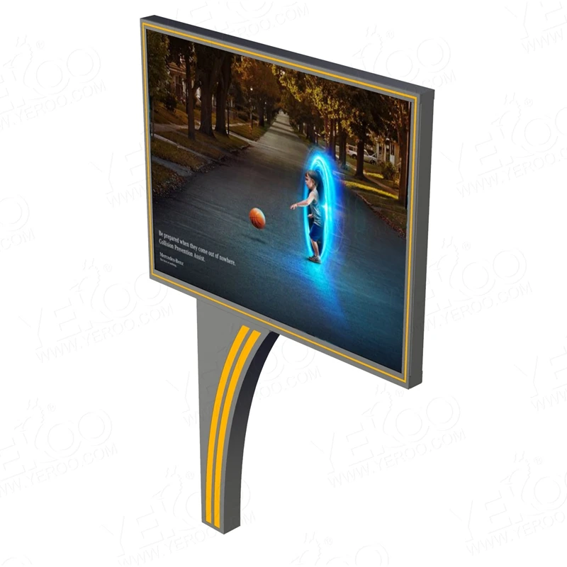 Street Giant Digital Billboard Steel Structure Mega P4 LED Screen Billboard Price