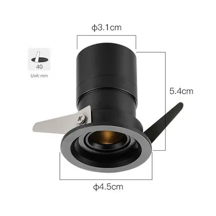 
Anti-glare Focusable Zoomable Adjustable beam angle Embedded LED ceiling Downlight for Restaurant lighting 