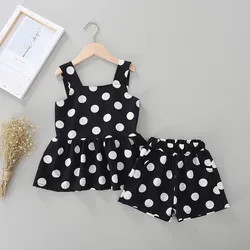 Wholesale latest designs korean fashion style newborn baby clothes sets girls girls summer clothing set kid
