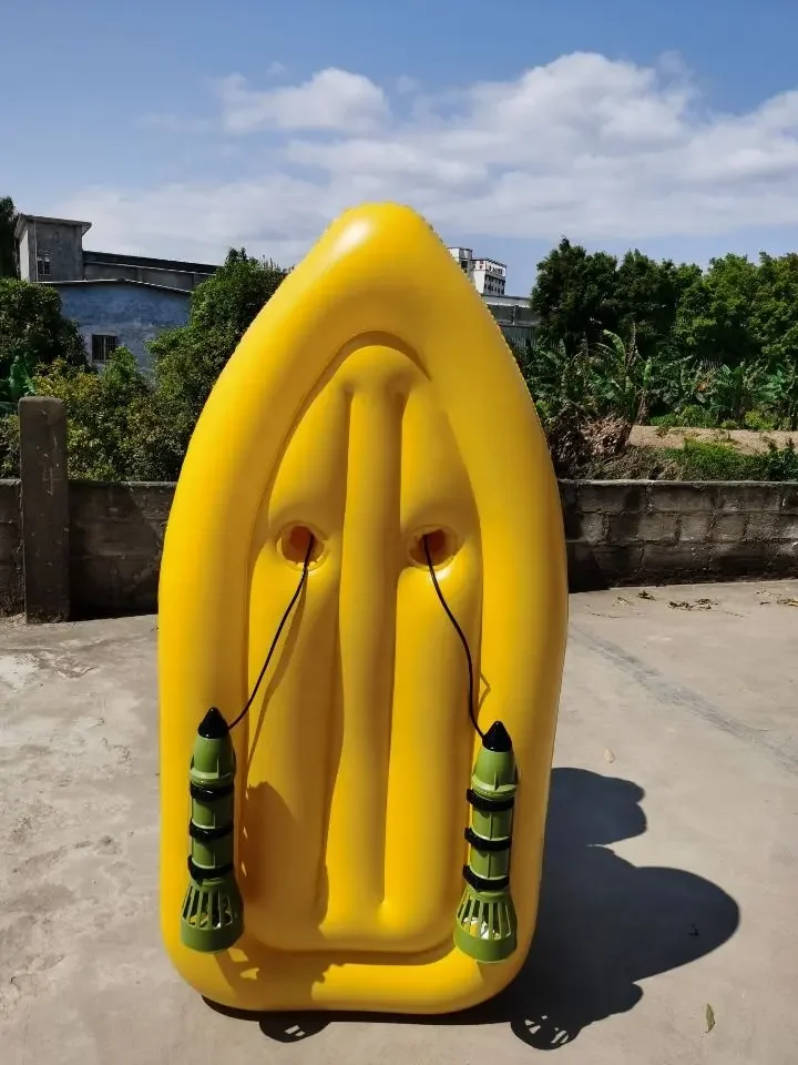 Children Seated Electric Motor Powering Pool Toy Float Inflatable Boat