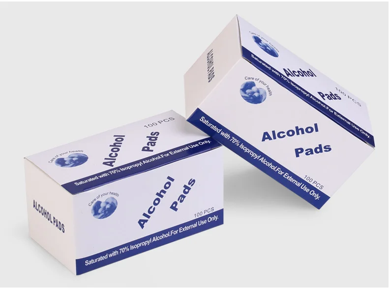
Hot sale high quality 70% alcohol pads 