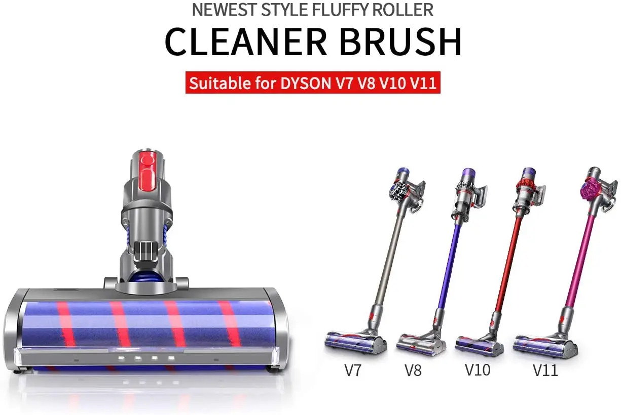 Sell Well Replacement Electric Soft Roller Brush Part for Dysons Cordless V7 V8 V10 V11 Vacuum Cleaner