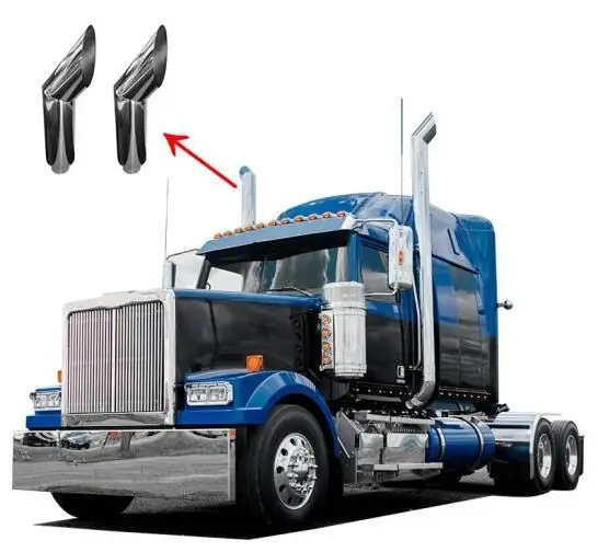 Customized Polished Stainless Steel Curved Exhaust Stack Pipe