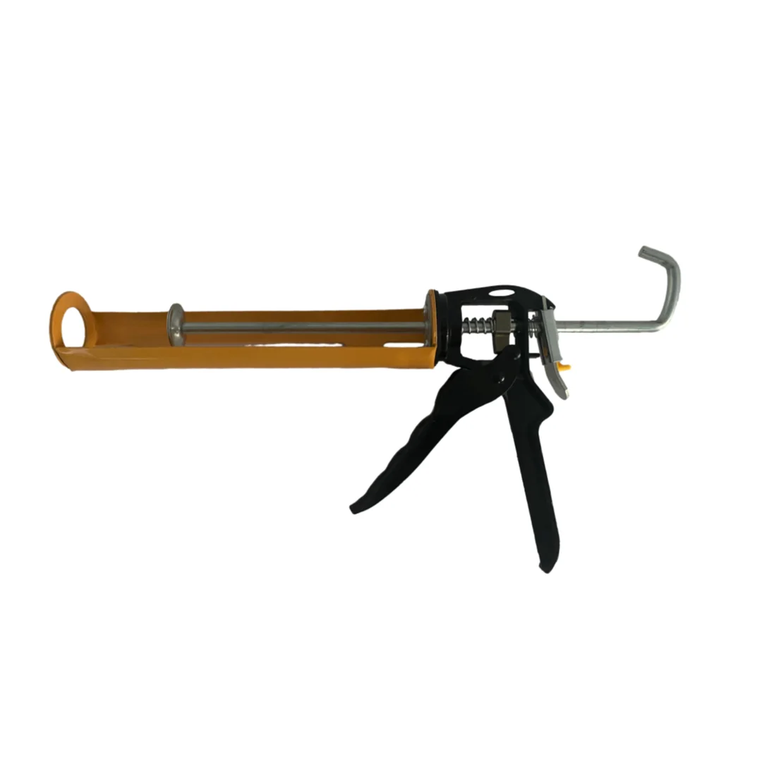 Swivel barrel type heavy duty caulking gun for sealant and adhesive cartridges