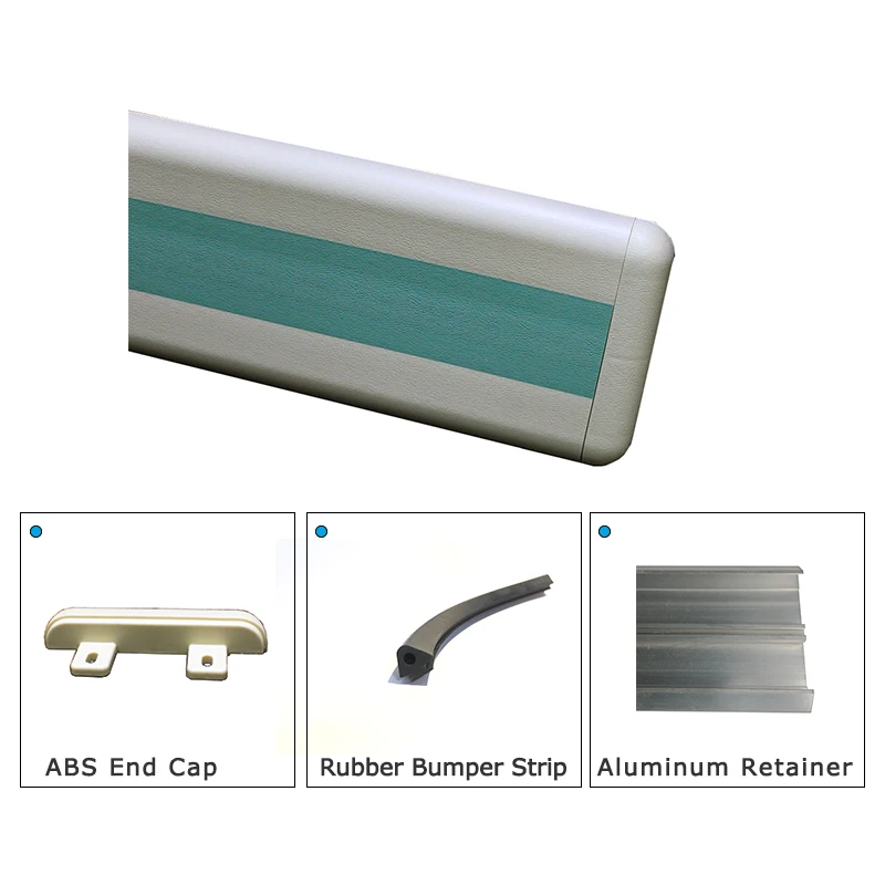 Top quality Unique design Good-material hospital PVC wall bumper guard heavy duty crash rail for porch