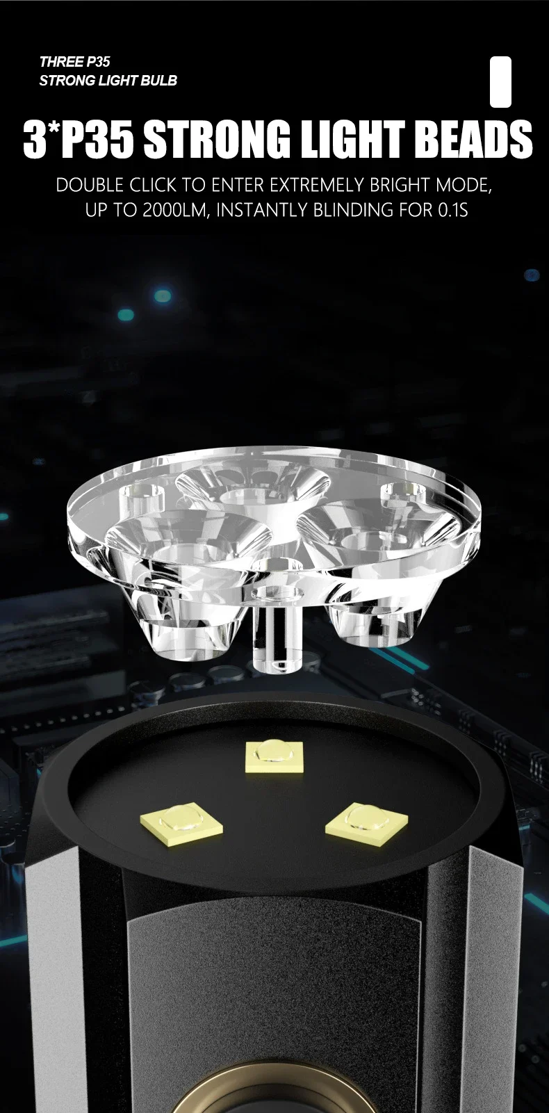 Potente Linterna Led Xhp70 Luz De Flash Inteligente Tipo C Recargable Lanterna Taschenlampe Mini Flashlight