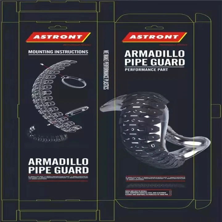 Motorcycle 2T Exhaust Pipe Heat Shield 2 Stroke Muffler Protector Moto Bike Cover For Kawasaki Honda Yamaha 250cc dirtbike