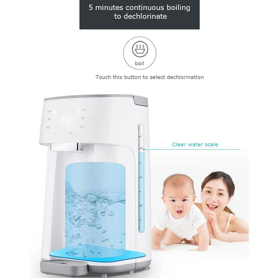 New Design Korea Electric Instant Baby Bottle Warmer Plastic Multi Baby Formula Dispenser Smart Maker Kettle With Fan Cooling