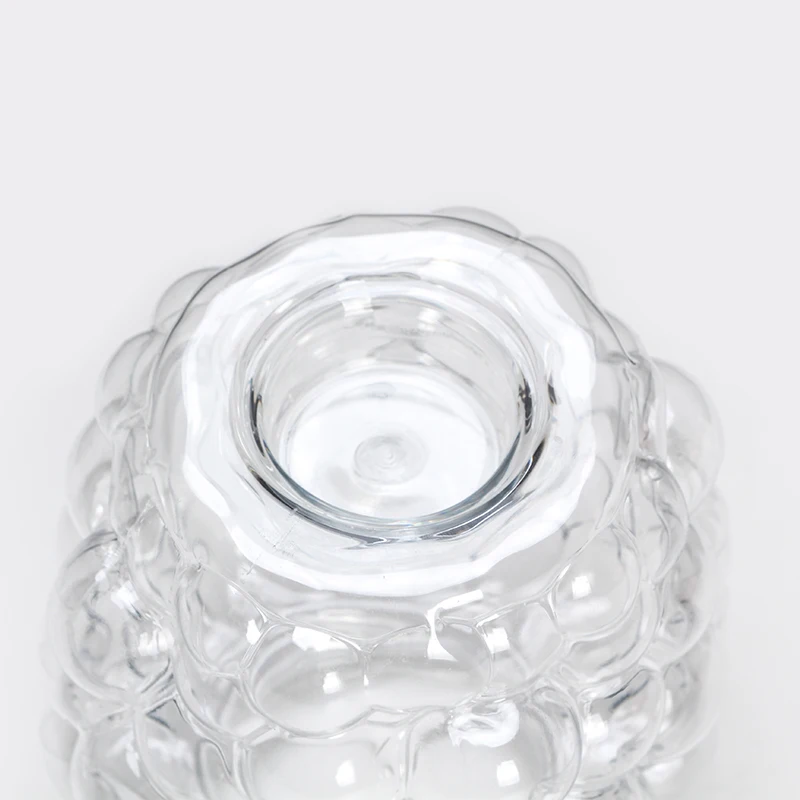 Drink Bottle Reusable Cute Kid Fruit Grapes Shaped Empty Clear Drink Juice Water Bottle With Straw Lid For Summer