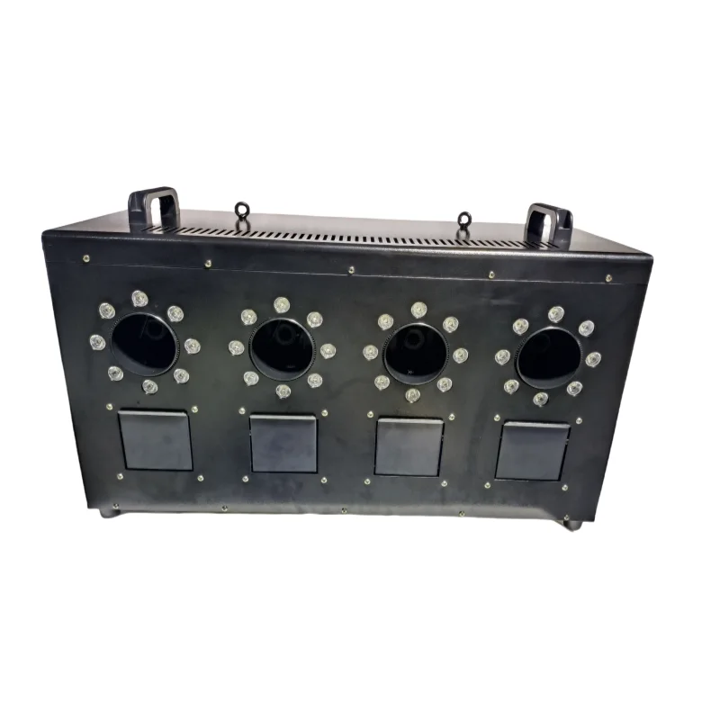 New bubble fog machine 1500w 4 heads RGBW 4 in 1 Led stage effect machine DMX with remote control