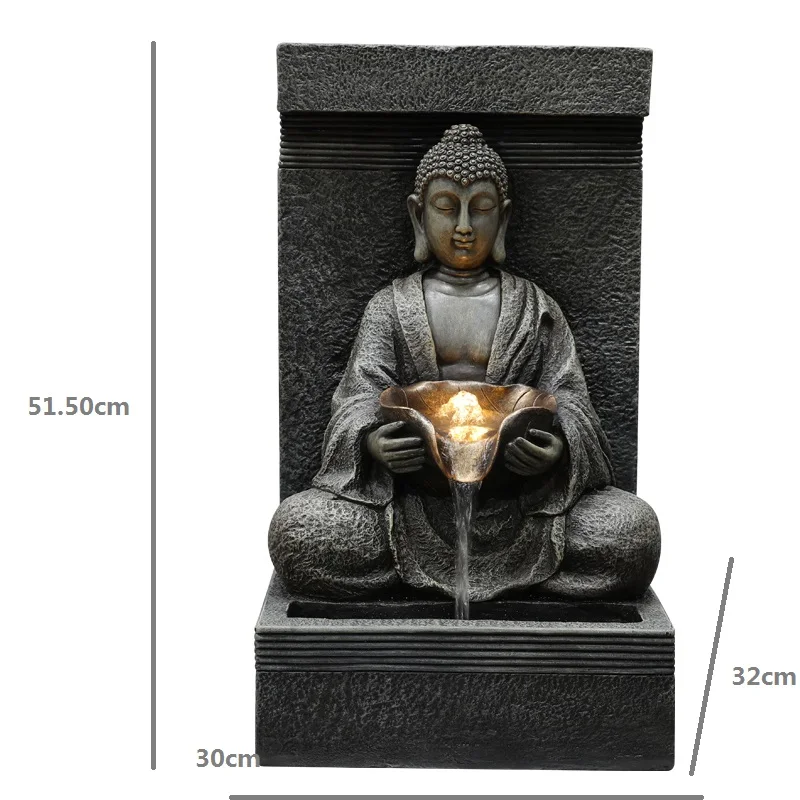 
classic sitting buddha statue water fountain for indoor and outdoor decoration 