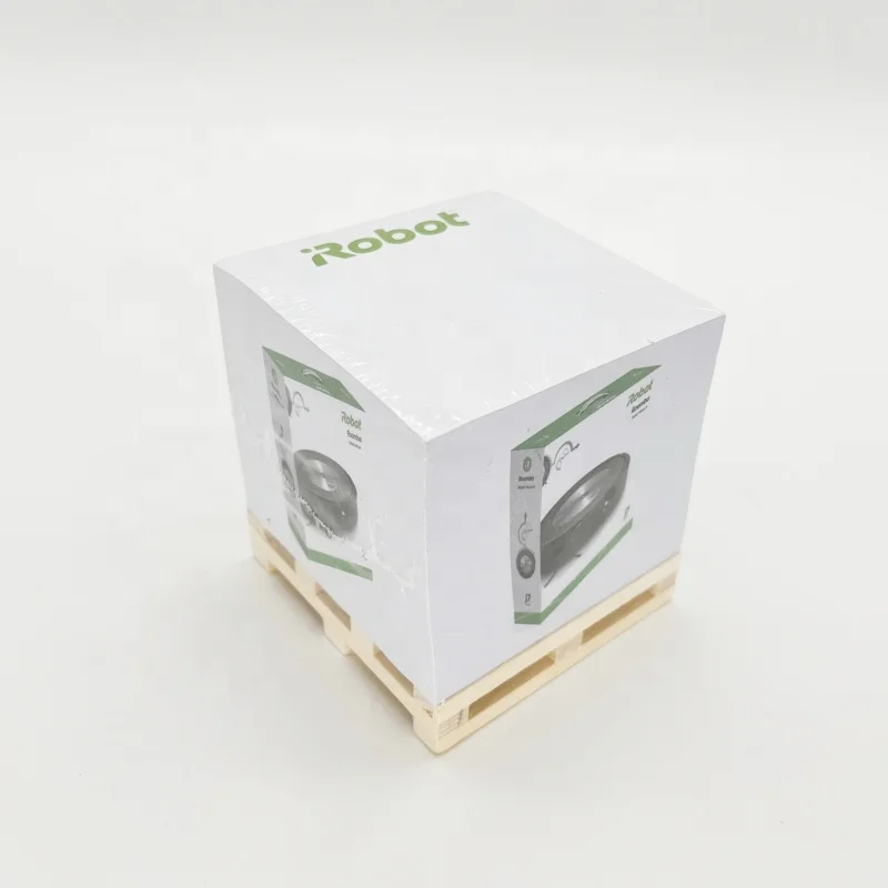 Wholesale Custom Logo 8.5*8.5cm Self Adhesive Sticky Notes Memo Cube Sticky Note Pad with Wooden Pallet