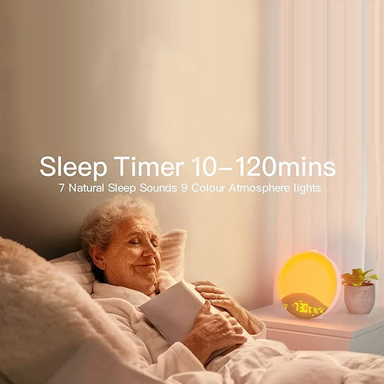 App Control Sunrise Light Amazon Ring Light Cartoon Colorful Night Hot Seller Alexa Table Sunset Wake-Up Wake Up Alarm Clock Spe