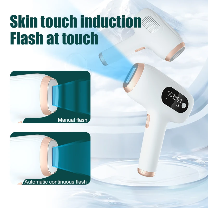 IPL Hair Removal Permanent Painless Laser Hair Remover Device Upgraded 990000 Flashes for Facial Whole Body Women and Man