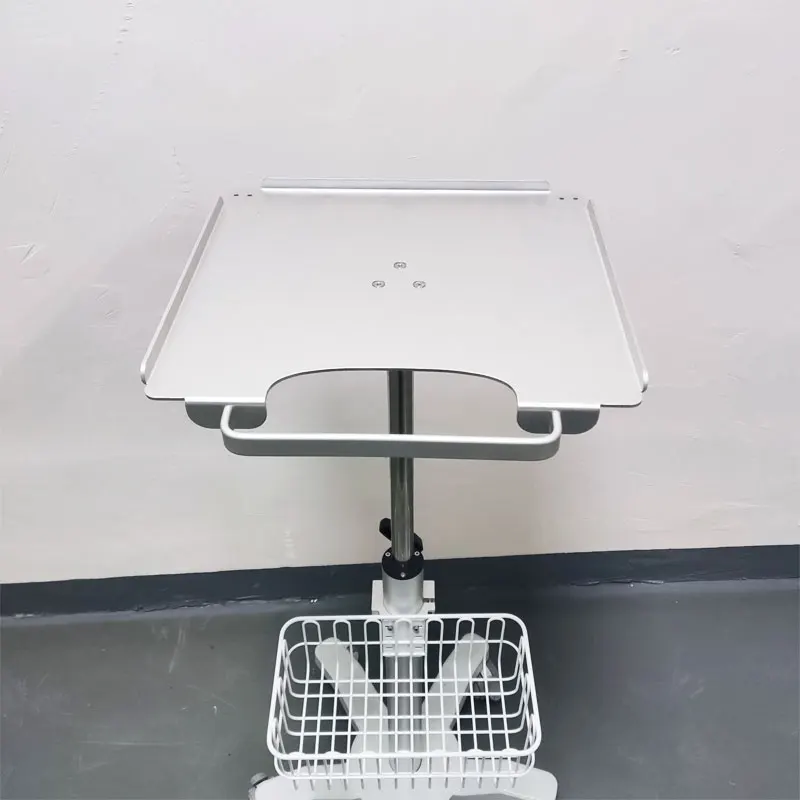 New Portable Medical Work Cart with Trolley Ultrasound Fetal Monitor Laptop Ward ECG Machine Made of Durable Metal