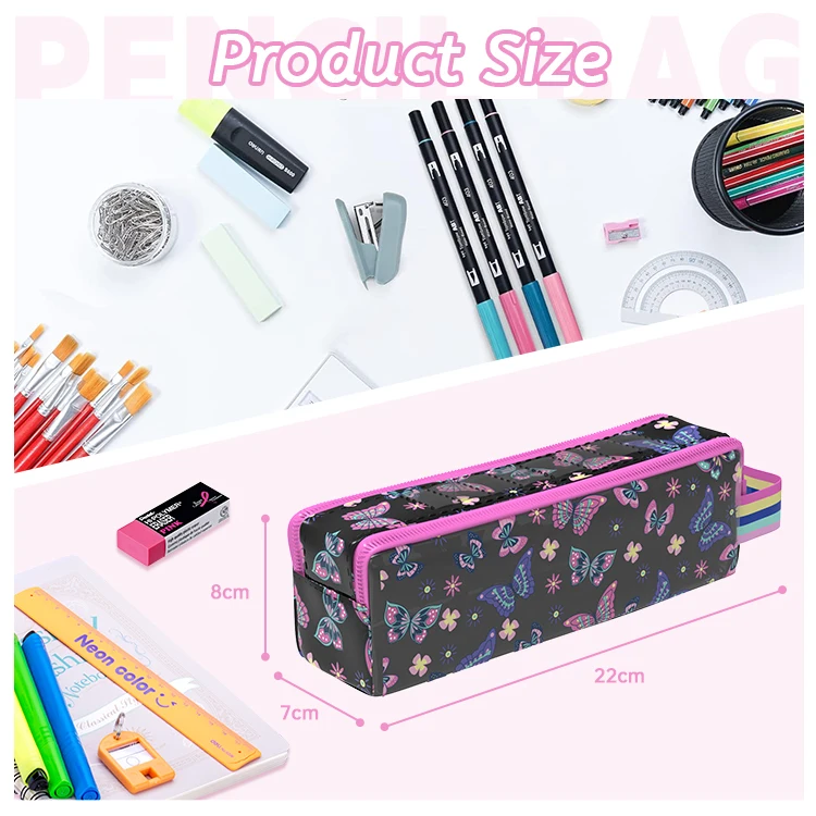Customized Large-Capacity Funny School Cute Pencil Case For Girls