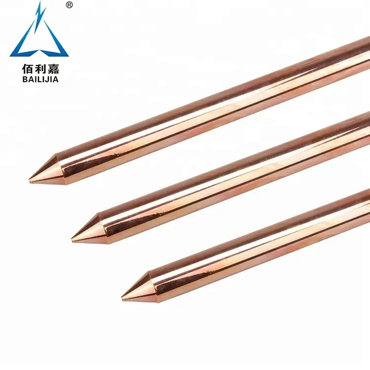 [OEM/ODM]Newest Durable High Quality  Earth Rod Lightning Protection System Copper Clad Steel Ground Rod For Wholesale