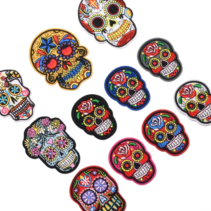 Different peking opera embroidered iron on patches embroidery patches for clothing