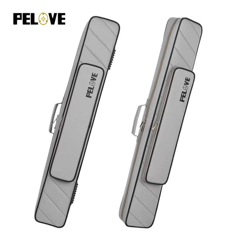 custom logo waterproof 2 butts 4 shafts Billiard cue case Pool Cue Bag Stick Holder for 1/2 Billiard Cue with shoulder strap