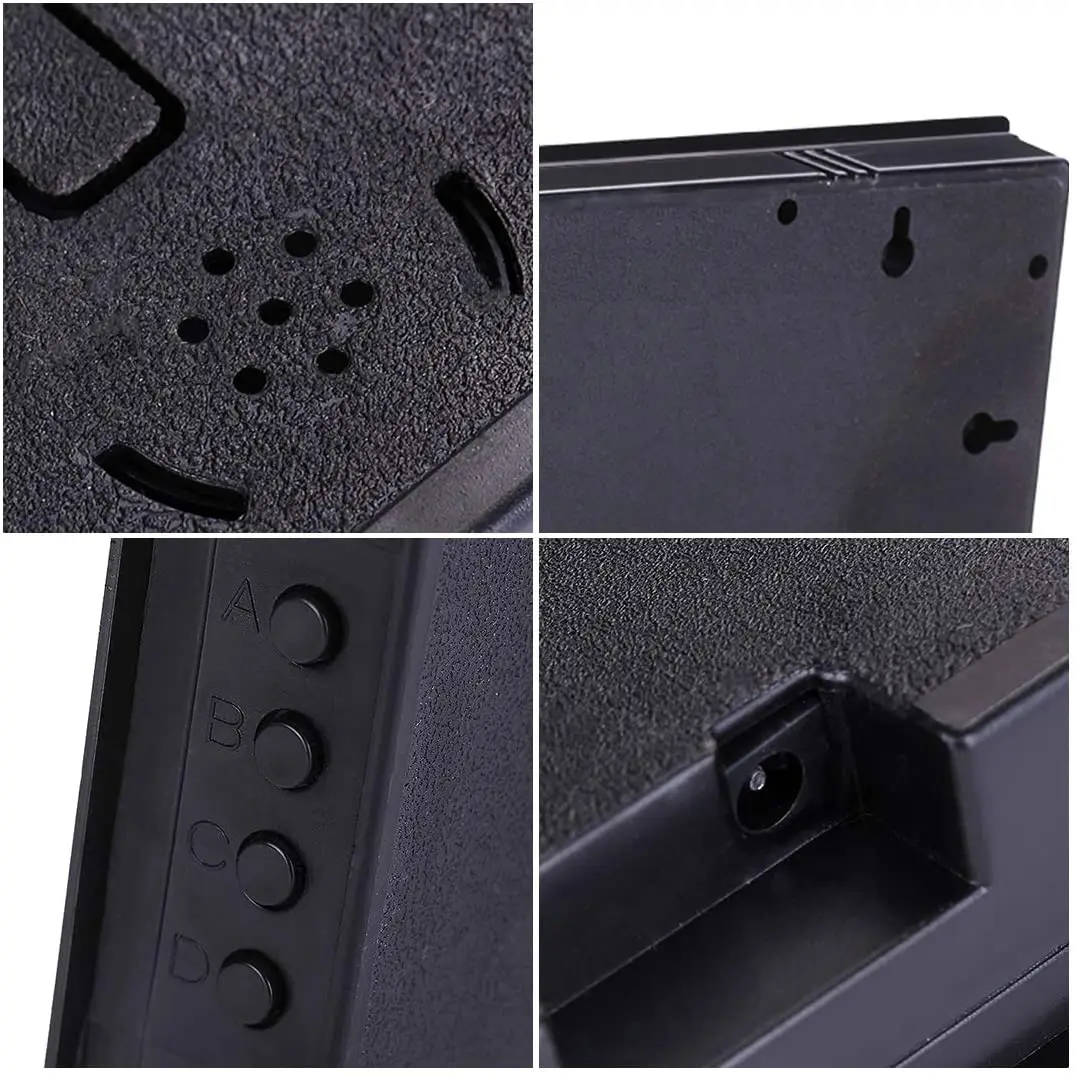 LED Digital Wall Clock Large Display with Indoor Temperature Date and Day of Week Electric Wall  Mounted Desk Clock Timer