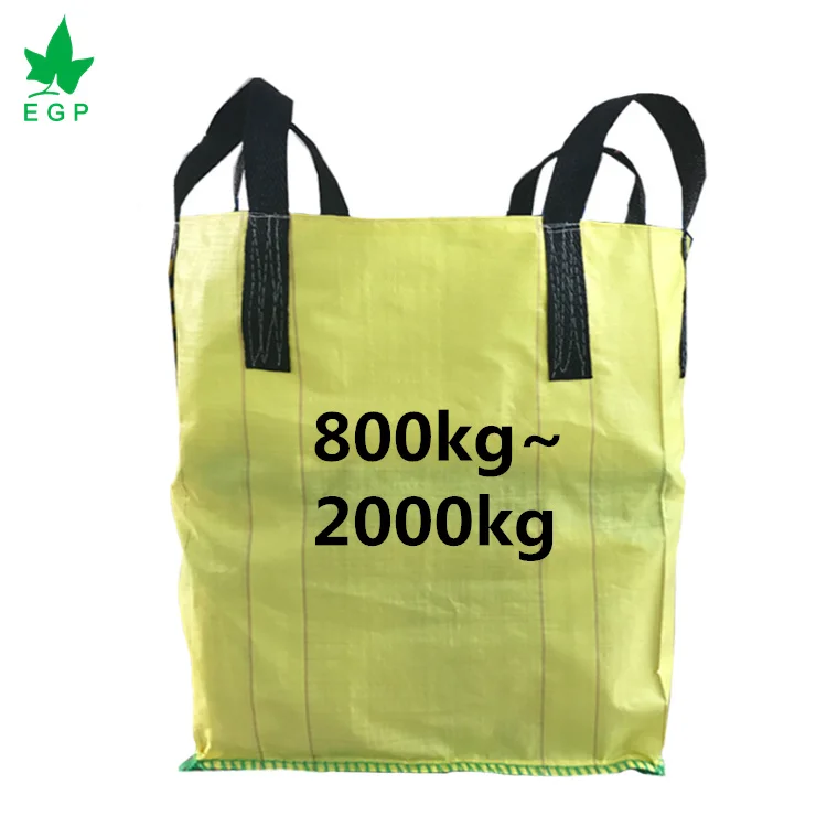 EGP FIBC PP большой мешок 500 кг 1000 1500 промышленный для песка 1 тонна контейнер силоса