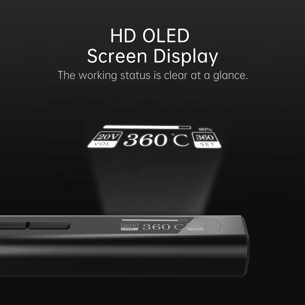 GVDA 65W Adjustable Temperature Smart Portable Soldering Iron kits with CE FCC ROHS Certificate