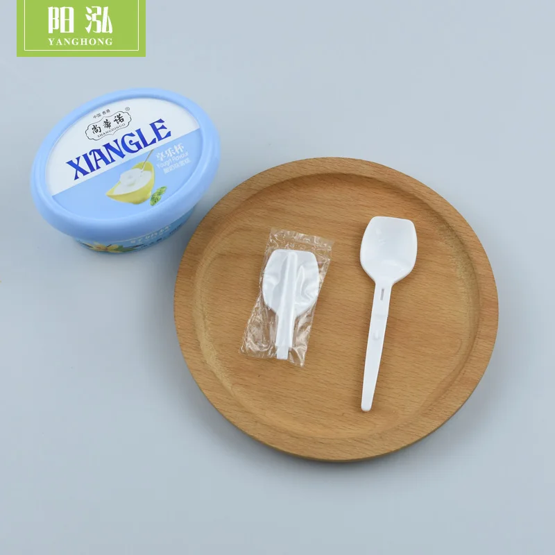
Disposable plastic folding yogurt mini spoon,ice-cream spoon 